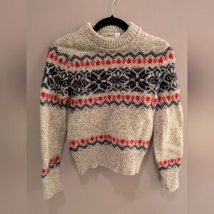 L.L. Bean Women's Fair Isle Sweater S